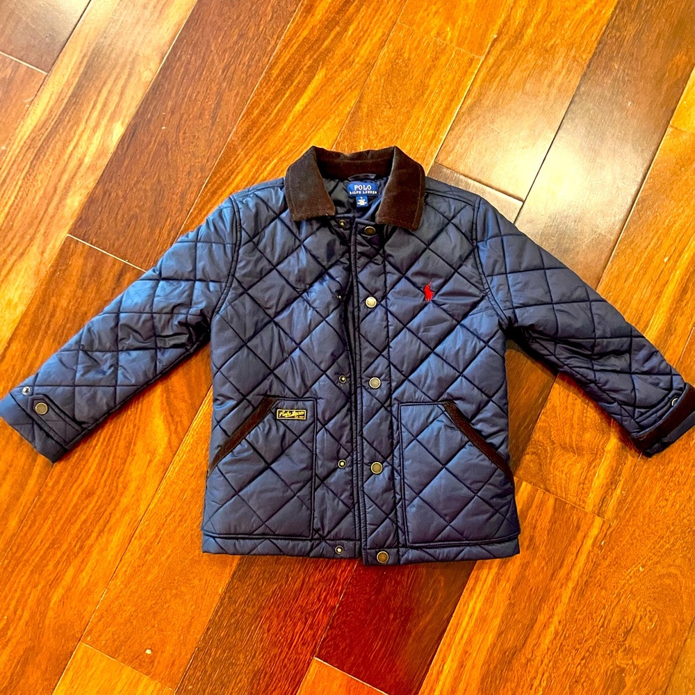 Polo by Ralph Lauren Boys Quilted Jacket - Navy - Size 7 - barely worn
